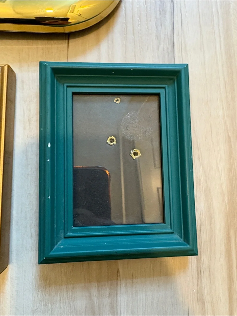 Gold and Wood Picture Frame Set - Classic Home Accent